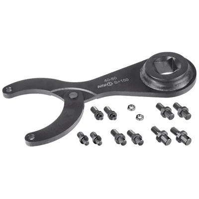 AMF Комплект ключ и щифтове за гайки с два отвора, amf (roundnut key set)