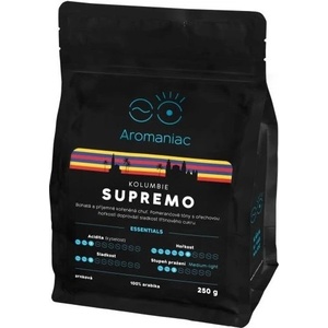 Aromaniac Aromaniac прясно изпечено кафе Colombia Supremo на зърна 250гр