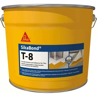 SikaBond T8, beige, C61, 6,7L, odolná hydroizolace a lepidlo na dlažbu