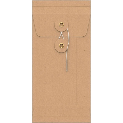 Kapacitní obálky String & Washer - 220 x 110 mm (DL) - Manilová