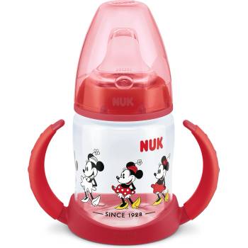 Nuk Чаша със силиконов накрайник за сок NUK - First Choice, Mickey, TC, 150 ml, Червена (10215336)