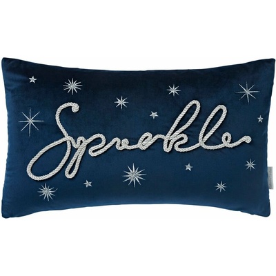 Catherine Lansfield Zamatový vankúš s vianočným motívom Sparkle 30x50