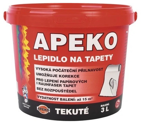 BARVY A LAKY HOSTIVAŘ Apeko tekuté lepidlo na tapety, 3 l