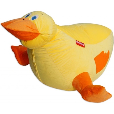 BeanBag kachna Daky žlutá/oranžová