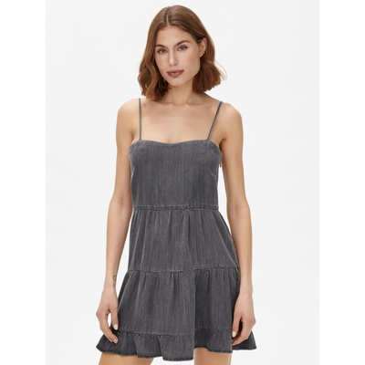 ONLY Тъмно сива къса рокля с презрамки ONLY Ragna ONLY | Siv | ЖЕНИ | L