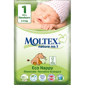 Moltex nature no. 1 Newborn 2-4 kg 23 ks