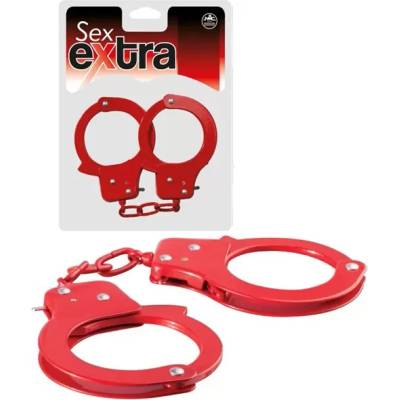 Метални белезници за еротични игри - Sex Extra Metal Cuffs Red (NMC0002377)