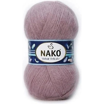 Nako Pletací příze Nako Mohair Delicate 1429 - starorůžová