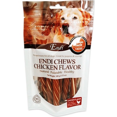 Endi дентални пръчици с вкус на пиле - 0.1кг