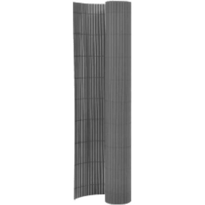 zahrada-XL Oboustranný zahradní plot 110 x 300 cm šedý