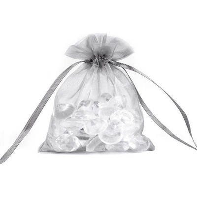 Dárkový pytlík 9x11 cm organza 39 šedá, 10 ks
