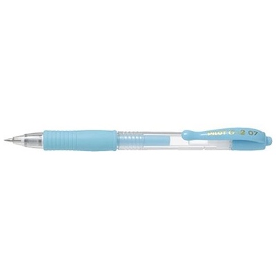 Pilot Гел писалка, 0, 32 мм, с бутон, PILOT "G-2 Pastel", светлосиня BL-G2-7-PAL (BL-G2-7-PAL)