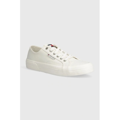 Tommy Jeans tjm lace up canvas color EM0EM01365 béžová