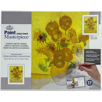 Royal & Langnickel Рисуване по номера Famous Artist Series - Sunflowers (POMA2)