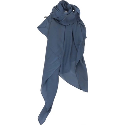Classic Scarf modrá hedvábná šála – Zboží Dáma