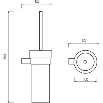 Nimco Bormo - toaletní WC kartáč BR 11094W-26