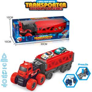 Armtoys БЪГИ АВТОВОЗ СЪС СГЪВАЕМА РАМПА И КАТАПУЛТ