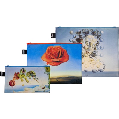 LOQI Чантички за кръста Museum Salvador Dali от рециклиран материал 3 бр (ZP.SD)