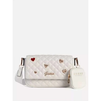 Guess dámská kabelka crossbody Lawthorn bílá