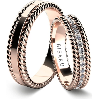 Bisaku Snubní Trella BIS B3295815RG Růžové zlato