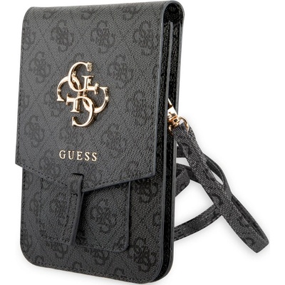 Púzdro GUWBG4GFGR Guess PU 4G Metal Logo Phone Bag Grey, Sivá