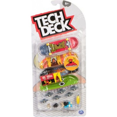 Tech Deck Fingerboard čtyřbalení Toy Machine Deluxe – Zboží Dáma