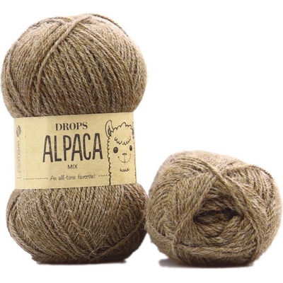 Drops Alpaca MIX 0607 světlá hnědá
