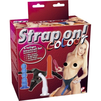 You2Toys připínací dildo sada barevné