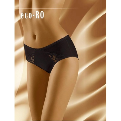 Wolbar Гладки черни бикини Eco RoEH-30735-CZARNY - Черен, размер M