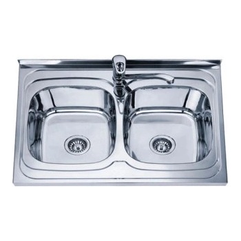 Cascada Двойна мивка за кухня Cascada Алпака 80 x 60 x 18 см (343798)