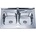 Cascada Двойна мивка за кухня Cascada Алпака 80 x 60 x 18 см (343798)