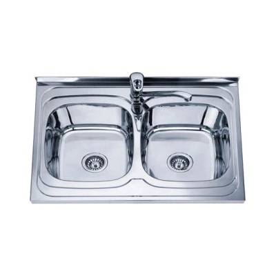 Cascada Двойна мивка за кухня Cascada Алпака 80 x 60 x 18 см (343798)