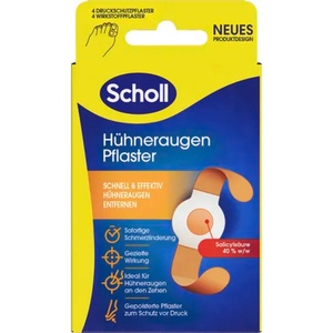 Scholl Пластири за кокоши трън - 4 Броя