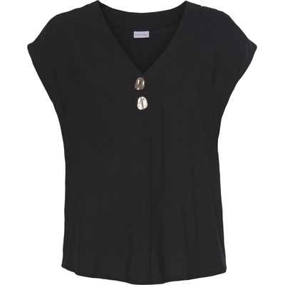 LASCANA Блуза черно, размер 46