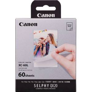 Canon XC-60L 6756C001, 60 бр. , термосублимационен, бял, самозалепваща фотохартия + мастилена лента (6756C001)