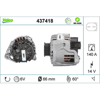 Alternátor VALEO 437418