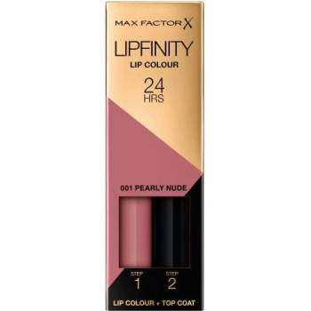 MAX Factor Lipfinity 24HRS Lip Colour дълготрайно червило с балсам 4.2 g нюанс 001 Pearly Nude