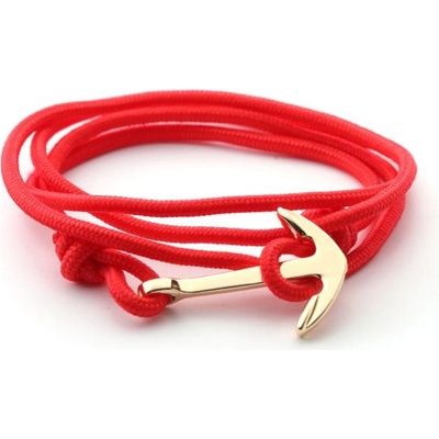Amparo Miranda Náramek lodní lano s kotvou NKK554 červené