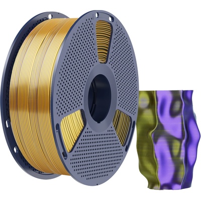 Sunlu Silk PLA+ Tri-Color Čierna Zlatá Fialová 1,75mm 1kg
