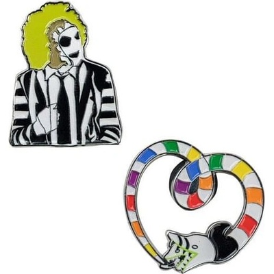 Sada odznaků Beetlejuice - Beetlejuice & Sandworm