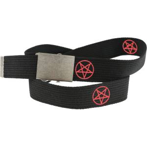 Black & metal Колан Pentagram - PAS-206