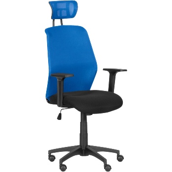 Carmen Президентски офис стол Carmen 7535 - синьо - черен (3520344_3)