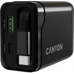 CANYON Адаптер за Захранване CANYON charger OnCharge 65RC Build-In Cable USB-C 65W 1xPD 1xQC EU Black (CNS-CURC65ACB) - beep