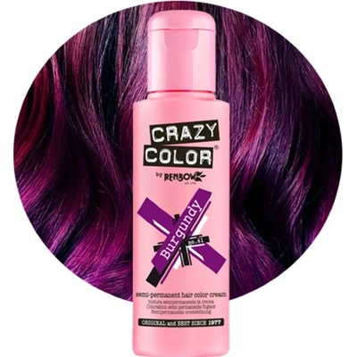 Crazy Color farba na vlasy Burgundy 61