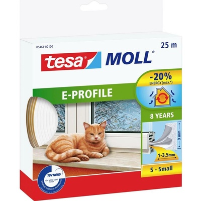 Tesa Tesamoll E-Profil 05464-00100-02 Tesniaca páska 25 m x 9 mm biela