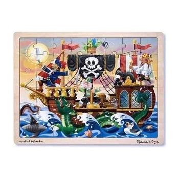 Melissa & Doug Дървен пъзел Пирати 48 части Melissa and Doug, 000772138000