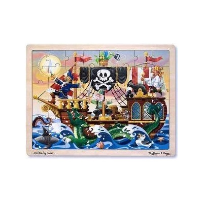 Melissa & Doug Дървен пъзел Пирати 48 части Melissa and Doug, 000772138000