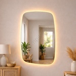 Baltica Design - LED огледало с вградено осветление STONE CALM LED/15W/230V 2700K 90x60 cm IP65 (DB0045)