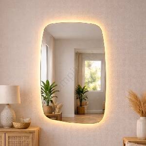 Baltica Design - LED огледало с вградено осветление STONE CALM LED/15W/230V 2700K 90x60 cm IP65 (DB0045)