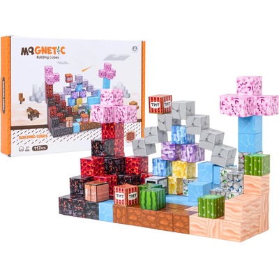 JOKO Sada Magnetické Kocky 3D 117ks